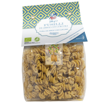FUSILLI DE ARROZ Y CURCUMA BIO 250Gr. FINESTRA