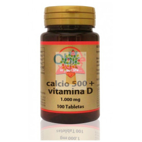 CALCIO 500 + VITAMINA D 100 COMPRIMIDOS OBIRE