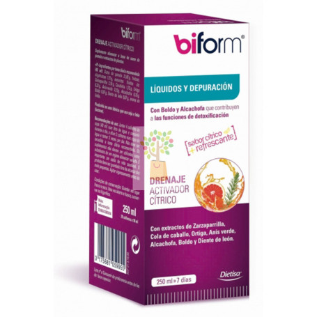 DRENAJE ACTIVADOR CITRICO 250Ml. BIFORM