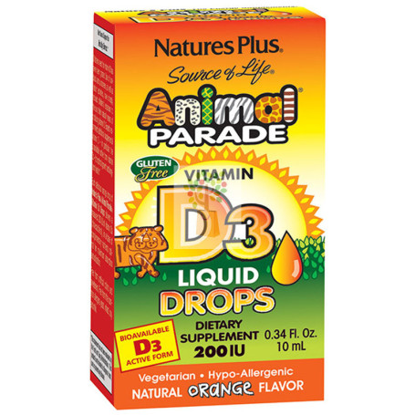 ANIMAL PARADE VITAMINA D3 10Ml. NATURE´S PLUS