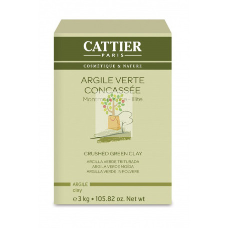 ARCILLA VERDE TRITURADA 3Kg. CATTIER PARIS