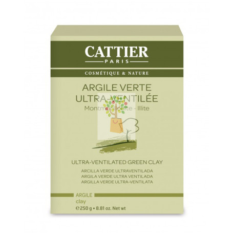 ARCILLA VERDE ULTRAVENTIL 250Gr. CATTIER PARIS