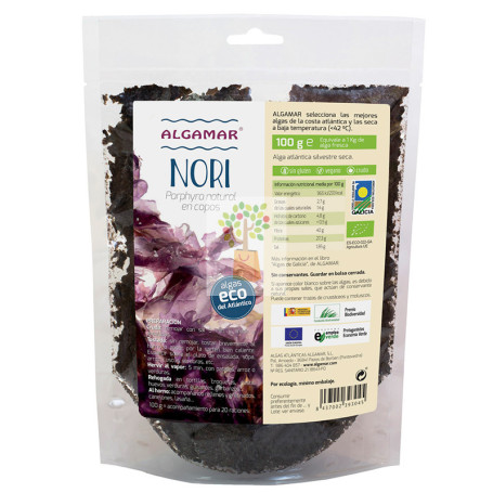 NORI EN COPOS 100Gr. ALGAMAR