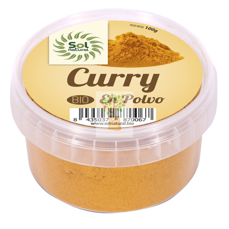 CURRY EN POLVO BIO 100Gr. SOL NATURAL