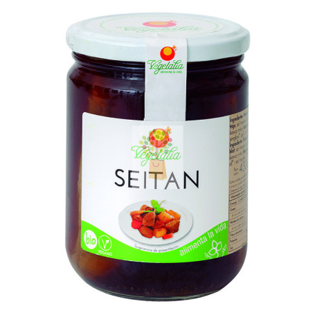 SEITAN BOTE VIDRIO ESTERILIZADO BIO 250Gr. VEGETALIA