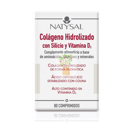 COLAGENO CON SILICIO VIT D 80 COMPRIMIDOS NATYSAL