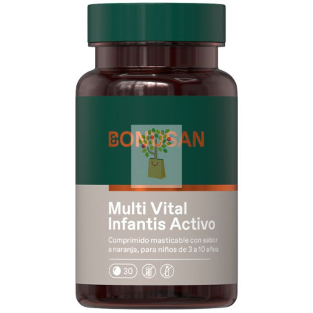 MULTI VITAL INFANTIS ACTIVO 30 COMPRIMIDOS MASTICABLES BONUSAN