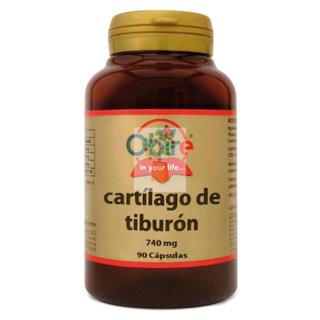 CARTILAGO DE TIBURON 740Mg. 90 CAPSULAS OBIRE