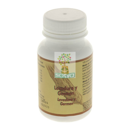 LEVADURA Y GERMEN 125 COMPRIMIDOS DE 600Mg. SOTYA