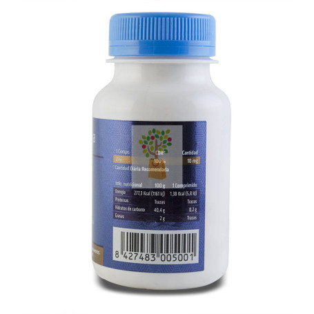 ZINC 100% VRN 500Mg. 100 COMPRIMIDOS SOTYA
