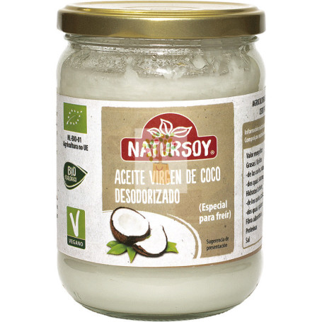 ACEITE DE COCO DESODORIZADO 400Gr. NATURSOY