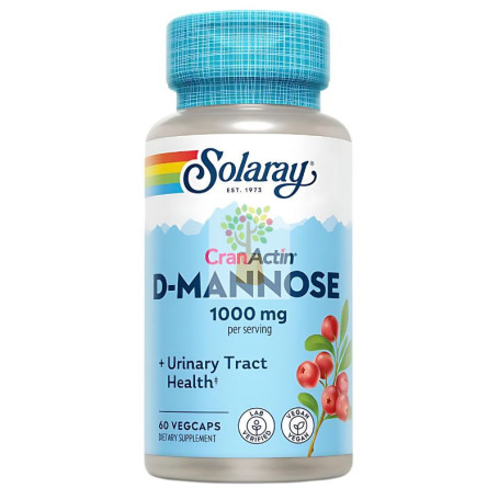 D-MANNOSE + CRANACTIN 60 CAPSULAS VEGETALES SOLARAY