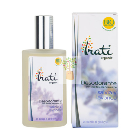 IRATI DESODORANTE DE SALVIA Y LAVANDA BIO 100ML EQUISALUD