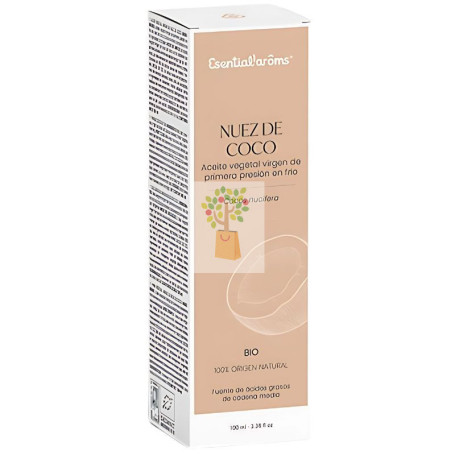 ACEITE VEGETAL DE NUEZ DE COCO BIO 100Ml. ESENTIAL AROMS
