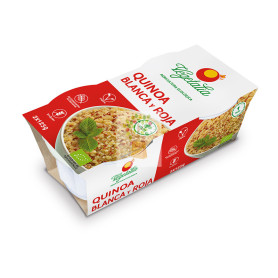 VASITO ARROZ DE QUINOA BLANCA Y QUINOA ROJA 2X125Gr. VEGETALIA