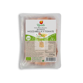 RAVIOLIS MOZZARELLA SIN LACTOSA Y TOMATES BIO 250Gr. VEGETALIA