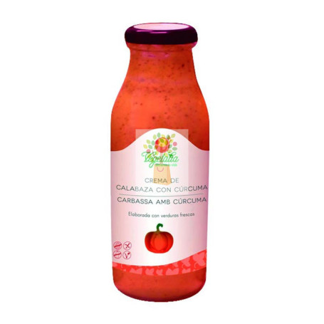 CREMA DE CALABAZA CON CURCUMA BIO 500Ml. VEGETALIA