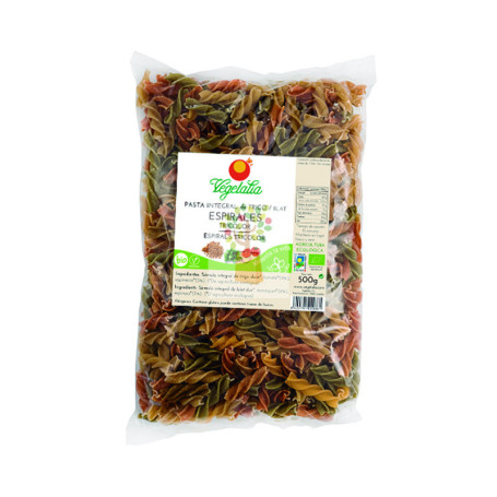 ESPIRALES TRICOLOR BIO 500 GR. VEGETALIA