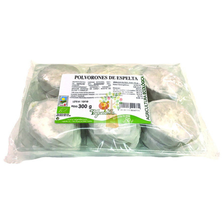BIO POLVORONES DE ESPELTA 300Gr. VEGETALIA