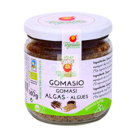 GOMASIO CON ALGAS BOTE VIDRIO BIO 160Gr. VEGETALIA