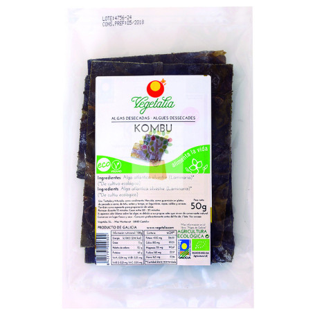 ALGA KOMBU BIO 50Gr. VEGETALIA