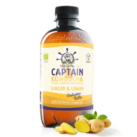 GINGER LEMON 400Ml. CAPTAIN KOMBUCHA