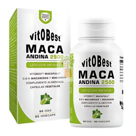 MACA ANDINA 700Mg. - 60 VCAPS. (EQUIVALE 2.500Mg.) VIT.O.BEST