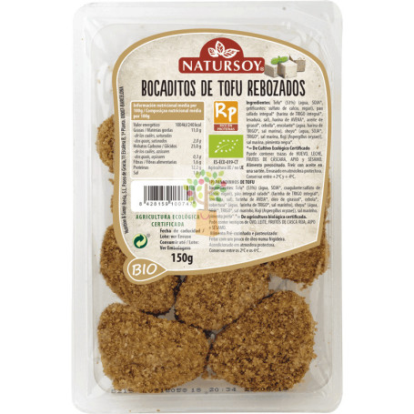 BOCADITOS DE TOFU REBOZADOS 150Gr. NATURSOY