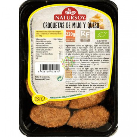 CROQUETAS DE MIJO Y QUESO 220Gr. NATURSOY