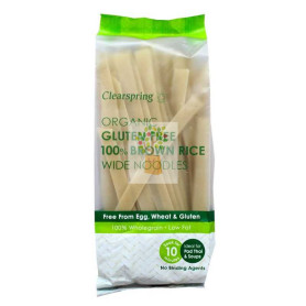 TALLARINES DE ARROZ INTEGRAL S/G 200Gr. CLEARSPRING