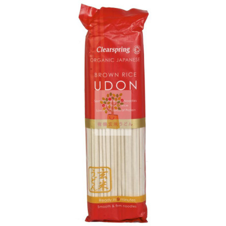 UDON DE TRIGO Y ARROZ INTEGRAL 200Gr. CLEARSPRING