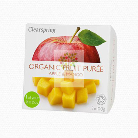 PURE DE MANZANA Y MANGO 2X100Gr. CLEARSPRING