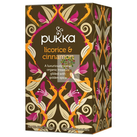 INFUSION REGALIZ Y CANELA 20 FILTROS PUKKA