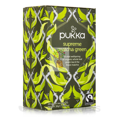TE SUPREME MATCHA VERDE 20 FILTROS PUKKA