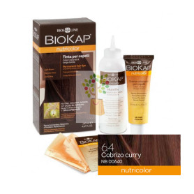 TINTE NUTRICOLOR 6.40  COBRIZO CURRY 140Ml. BIOKAP