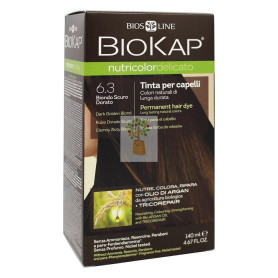 TINTE NUTRICOLOR DELICATO 6.3 RUBIO OSCURO DORADO 140Ml. BIOKAP
