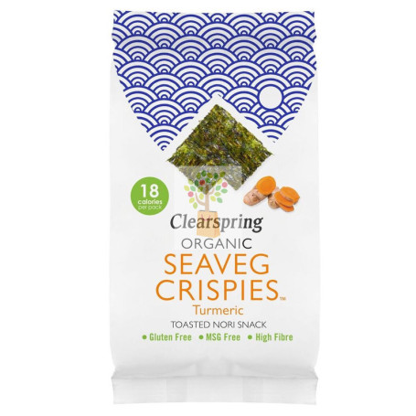 SNACK NORI CON CURCUMA BIO CLEARSPRING