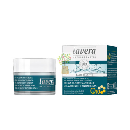 CREMA DE NOCHE Q10 BASIS SENSITIV 50Ml. LAVERA