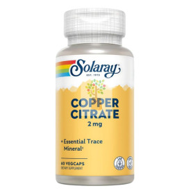 COBRE CITRATO 2Mg. 60 CAPSULAS VEGETALES SOLARAY