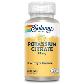 POTASIO CITRATO 99Mg. 60 CAPSULAS VEGETALES SOLARAY