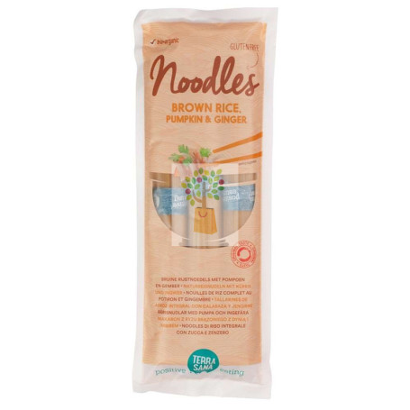 BROWN RICE NOODLES S/G 250Gr. TERRASANA