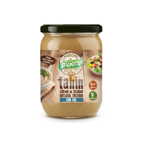 TAHIN INTEGRAL TOSTADO CON SAL 500Gr. BIOCOP