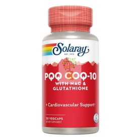 PQQ CON Q10 NAC Y GLUTATION 30 CAPSULAS SOLARAY