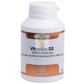 HOLOVIT VITAMINA D3 2000UI + K2  180 CAPSULAS EQUISALUD