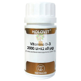 HOLOVIT VITAMINA D3 2000UI + K2 50 CAPSULAS EQUISALUD
