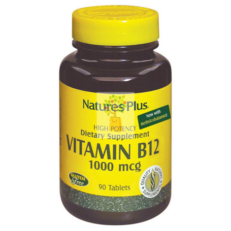 VITAMINA B12 1000Mcg. 90 COMPRIMIDOS. NATURE´S PLUS