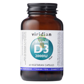 VITAMIN D3 VEGANA 2000IU 60 CAPSULAS VIRIDIAN