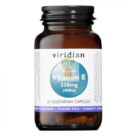 VITAMIN E 330Mg. (400IU) NATURAL 30 CAPSULAS VIRIDIAN