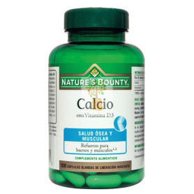 CALCIO CON VITAMINA D3 60 CAPSULAS NATURES BOUNTY