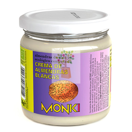 MANTEQUILLA ALMENDRAS BLANCAS 330Gr. ECO MONKI